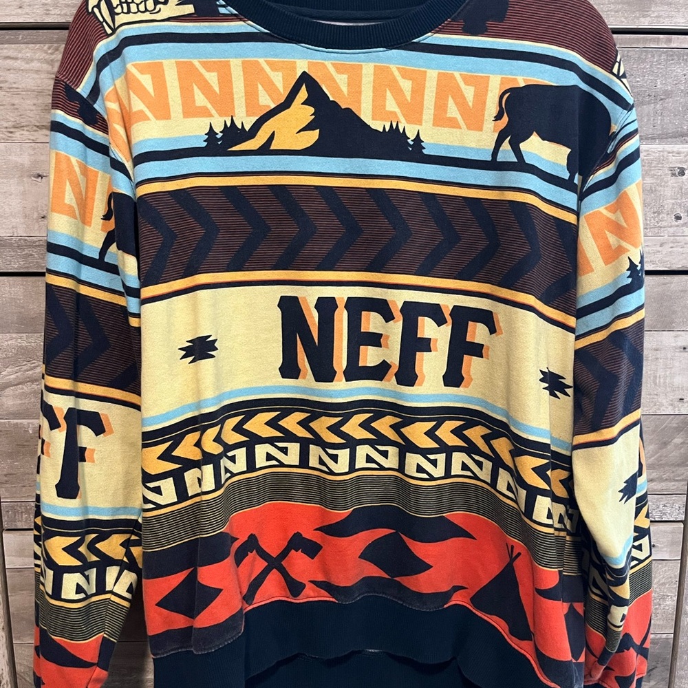 Neff Vibrant Graphic Men's Crewneck Sweater